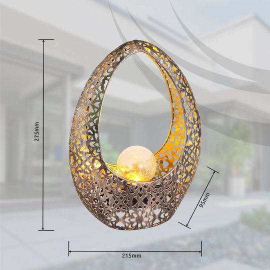 Globo Lighting Lampă Solară pardoseală cu Alb Cald Lumină 3000K IP44 21cmx9.5cmx27.5cmcm