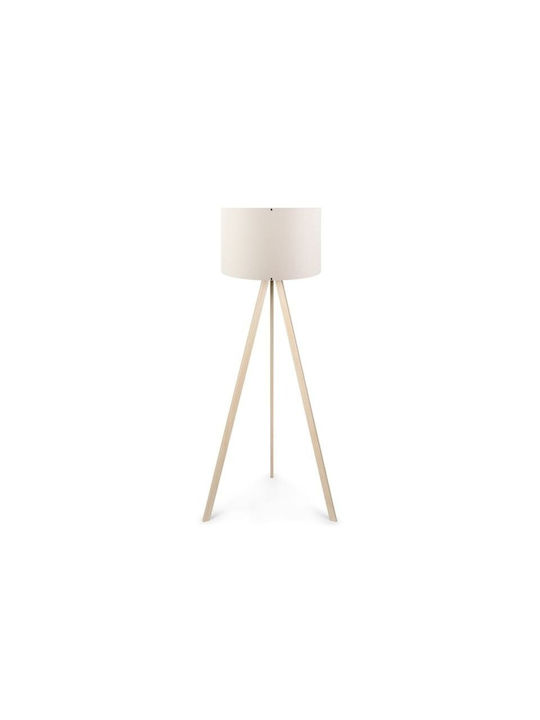 Heronia FLW-02 Vintage Floor Lamp H154xW40cm. with Socket for Bulb E27 Beige