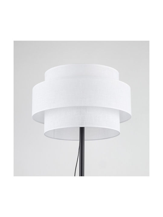 TK Lighting Calisto Φωτιστικό Δαπέδου Υ155xΜ50εκ. με Ντουί για Λαμπτήρα E27 Μαύρο