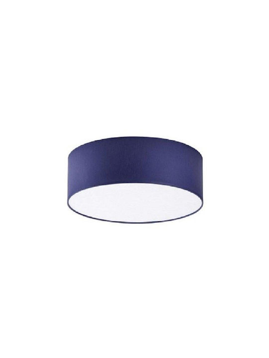 TK Lighting Ceiling Mount Light 45cm Black with Socket E27