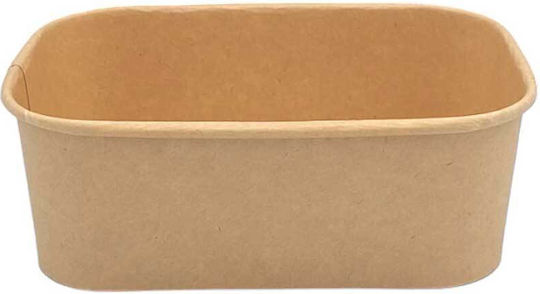 Set von 50 Boxen Salat Kraft Behälter