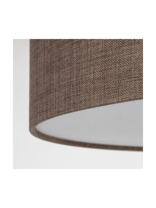 TK Lighting Πλαφονιέρα Οροφής Καφέ με Ντουί E27