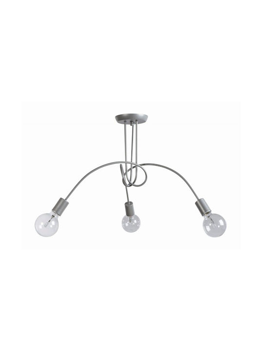 ArkoLight Deckenleuchte 80cm Schwarz mit Fassung E27