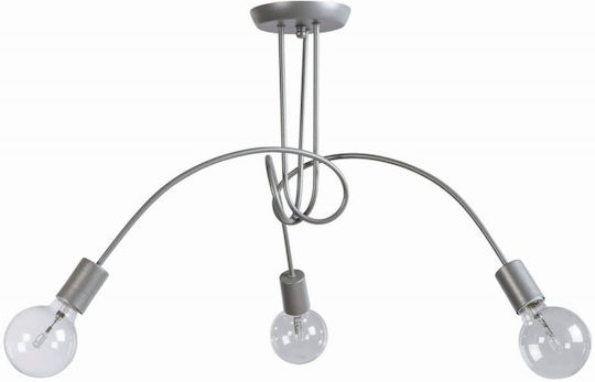 ArkoLight Πλαφονιέρα Οροφής 80εκ. Μαύρη με Ντουί E27