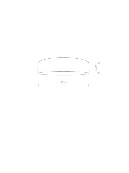 Nowodvorski Laguna Ceiling Mount Light Beige with Socket E27