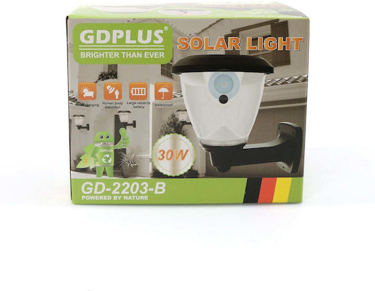 GDPLUS Wall Mounted Solar Light Traffic light 3W with Motion Sensor 14cmx15.5cmcm