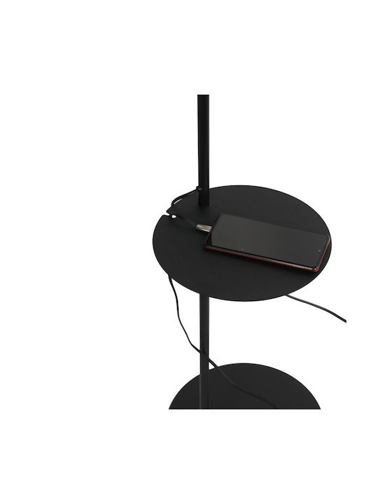 TK Lighting Φωτιστικό Δαπέδου Υ170xΜ36εκ. με Ντουί για Λαμπτήρα E27 Μαύρο