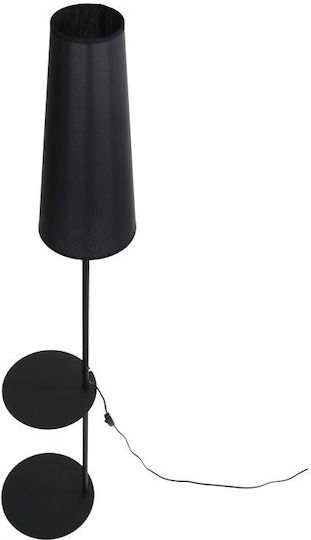 TK Lighting Floor Lamp H170xW36cm. with Socket for Bulb E27 Black