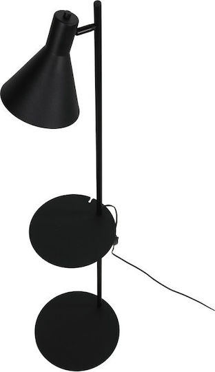 TK Lighting Floor Lamp H138xW30cm. with Socket for Bulb E27 Black
