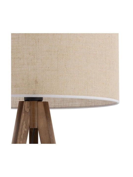 TK Lighting Подова Лампа В145xД50см. с Цокъл за Крушка E27 Бежов