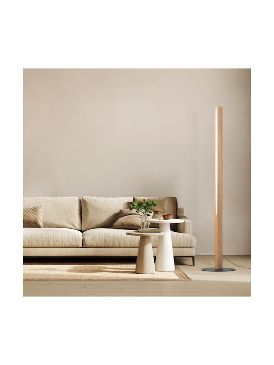 TK Lighting LED Φωτιστικό Δαπέδου Υ120xΜ30εκ. με Θερμό Λευκό Φως Καφέ