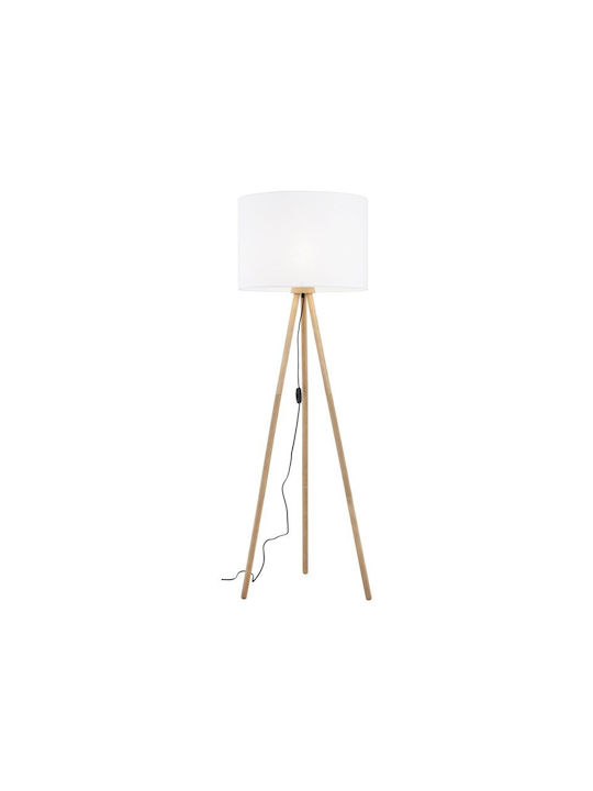 TK Lighting Tokyo Vintage Floor Lamp H146xW63cm. with Socket for Bulb E27 Brown