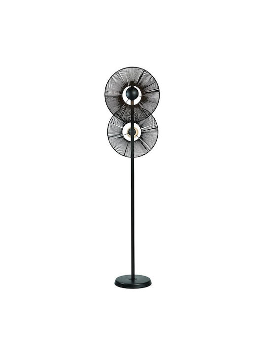 ArkoLight Lampa de podea cu Soclu pentru Bec E27 Negru