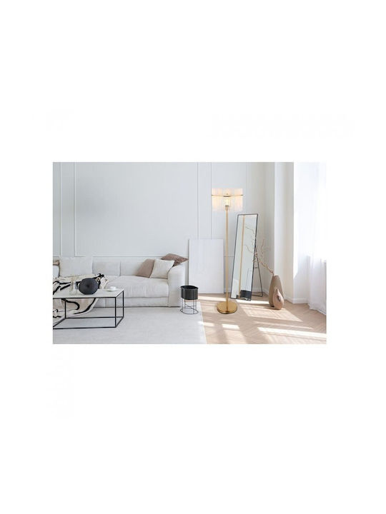 Globo Lighting Floor Lamp H152xW38cm. with Socket for Bulb E27 Black