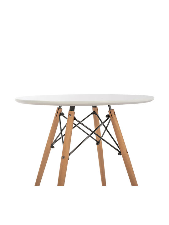 Minimal Kid Παιδικό Τραπεζάκι από Ξύλο Λευκό HomeMarkt