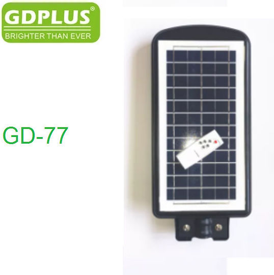 GDPLUS Ηλιακό Φωτιστικό Δρόμου 40W Ψυχρό Λευκό 6500K με Αισθητήρα Κίνησης, Φωτοκύτταρο και Τηλεχειριστήριο IP65 50x23x5εκ.