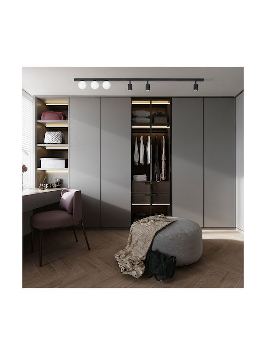 TK Lighting Dreifach Spot mit Fassung GU10 in Schwarz Farbe