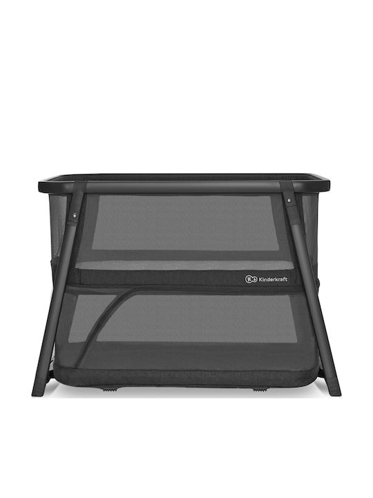 Kinderkraft Cradle Sofi Plus with Mattress and Side Opening Grey