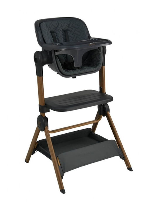 Bebe Stars Cradle with Mattress, Side Opening, and Wheels Gray