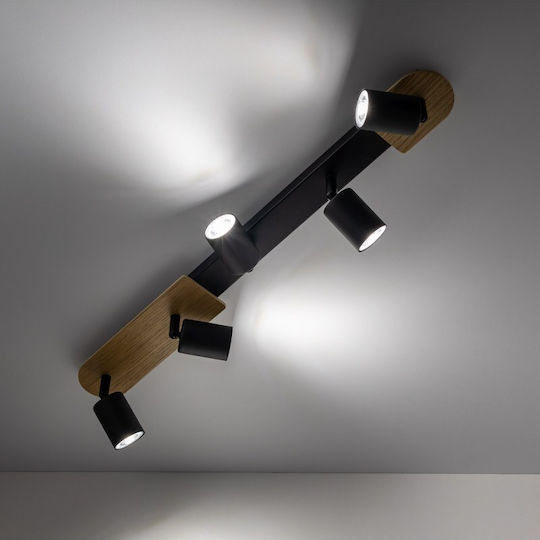 TK Lighting Σποτ με 5 Φώτα και με Ντουί GU10 σε Λευκό Χρώμα
