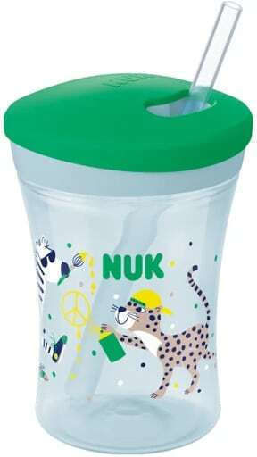 Nuk Baby Cup Action Cup made of Plastic Turquoise Turtles 230ml for 12m+m+