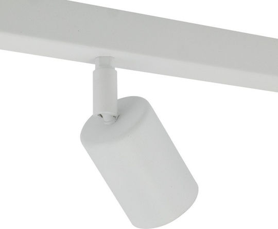 TK Lighting Σποτ με 10 Φώτα και με Ντουί GU10 σε Λευκό Χρώμα