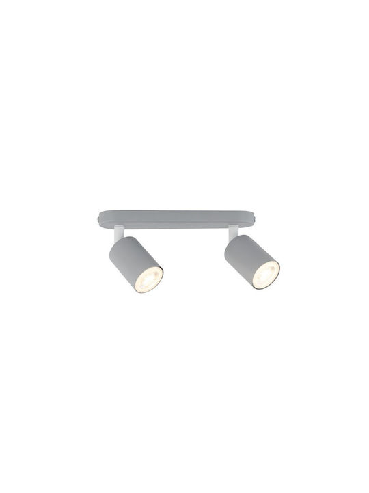 TK Lighting Doppel Spot mit Fassung GU10 in Rosa Farbe
