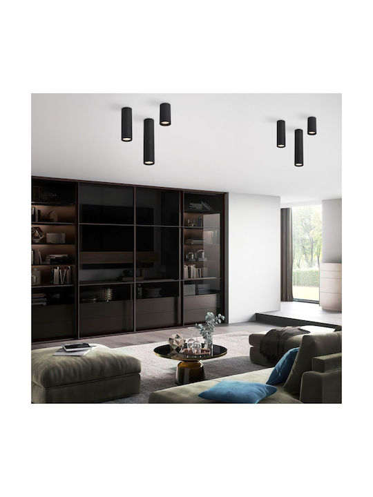 TK Lighting Single Spot with Socket GU10 in Black Color