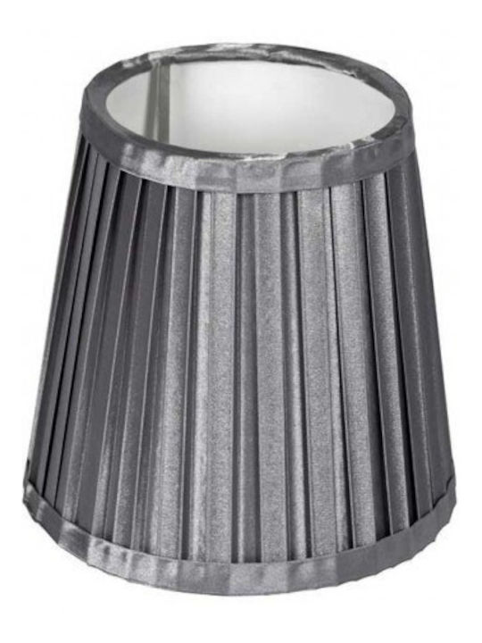 VK Lighting Κωνικό Καπέλο Φωτιστικού Ασημί με Διάμετρο 23cm