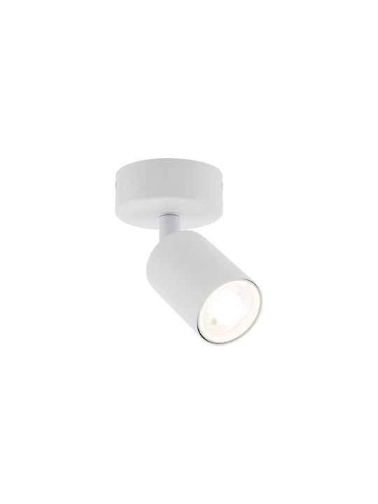 TK Lighting Single Spot with Socket GU10 in White Color