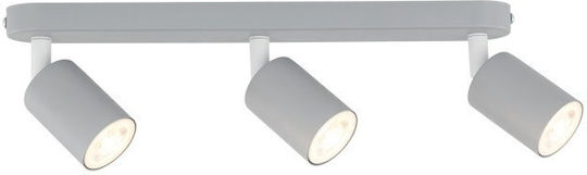 TK Lighting Τριπλό Σποτ με Ντουί GU10 σε Γκρι Χρώμα
