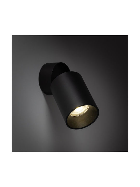 TK Lighting Single Spot with Socket GU10 in Black Color