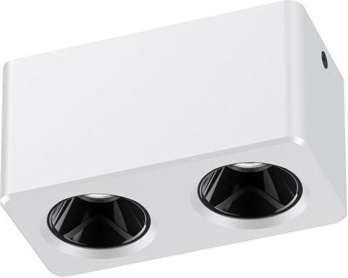 Eurolamp Μονό LED Φυσικό Λευκό Σποτ σε Μαύρο Χρώμα