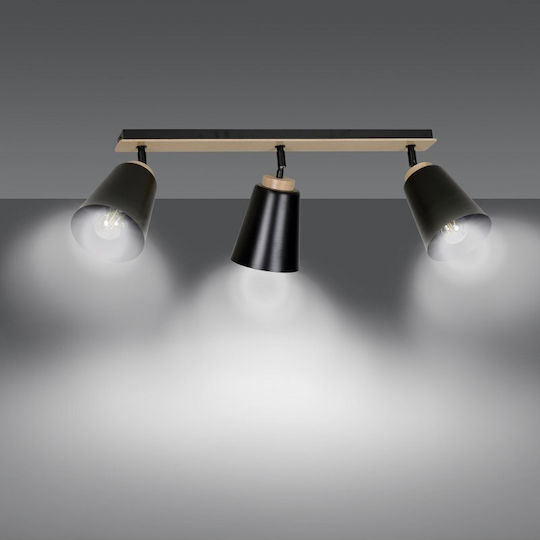 Emibig Triple Spot with Socket E27 in White Color