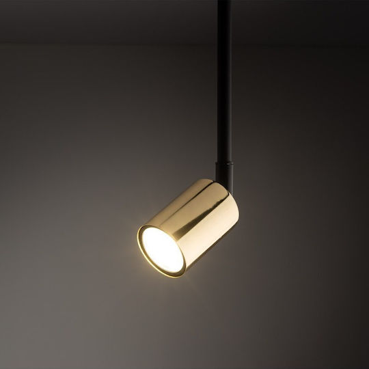 TK Lighting Единично Спот с Цокъл GU10 в Черен Цвят