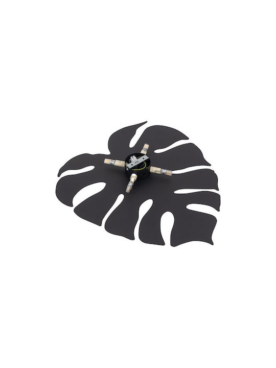 TK Lighting Monstera Φωτιστικό Τοίχου με Ντουί G9 Καφέ 49εκ.
