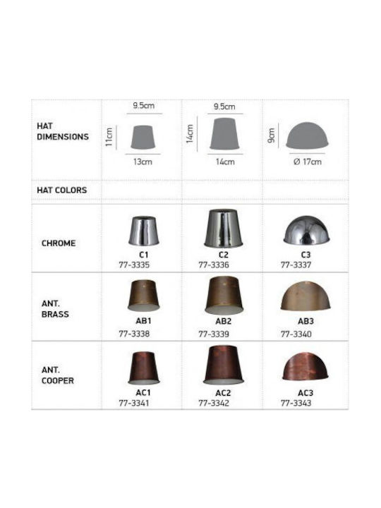 Home Lighting Conical Lamp Shade Gray with Diameter 13cm