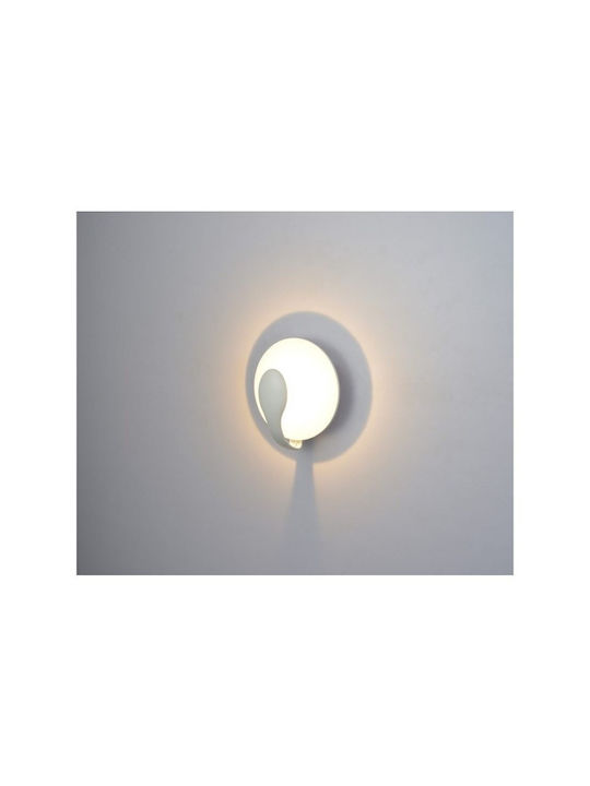 Luma Lamp Wall with Integrated LED and Warm White Light Black 19.7cm