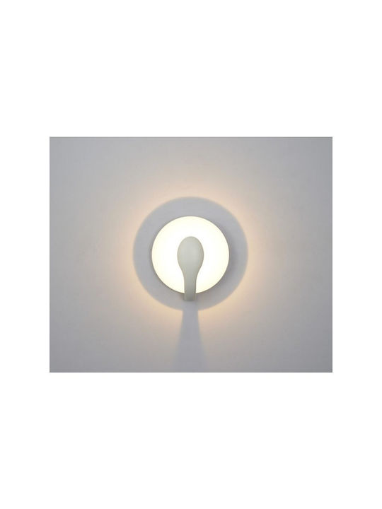 Luma Lamp Wall with Integrated LED and Warm White Light Black 19.7cm