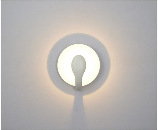 Luma Lamp Wall with Integrated LED and Warm White Light Black 19.7cm