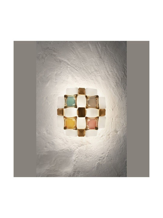 Slamp Leuchte Wand mit Fassung E14 Weiß 32cm