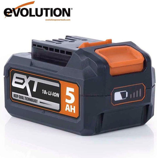 Evolution Werkzeugbatterie Lithium 18V mit Kapazität 5Ah R18BAT-Li5