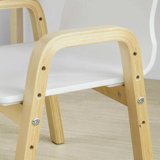 Детски Столове Бял 40x57.5x31бр 2бр