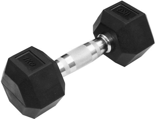 Pegasus Halteră Hexagonală din Cauciuc 1 x 10kg