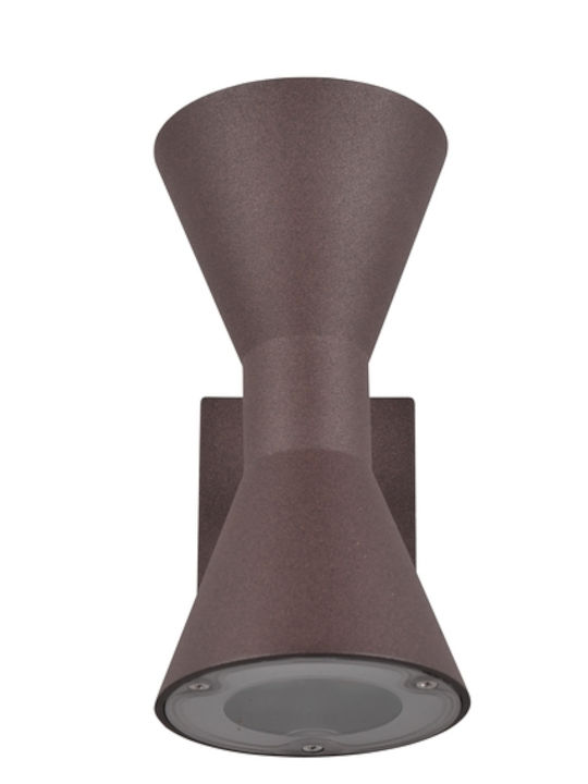 Trio Lighting Επιτοίχιο Εξωτερικό Σποτ GU10 IP44 Διπλής Δέσμης 10x20εκ.
