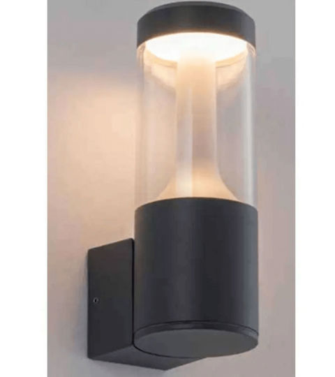 Zambelis Lights Felinar de exterior montat pe perete LED IP54 10W cu Alb Cald Lumină 12.5x9x24εκ.