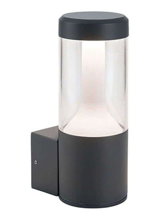 Zambelis Lights Wall-Mounted Outdoor Lantern LED IP54 10W with Warm White Light 12.5x9x24εκ.