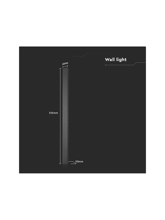 V-TAC Wall-Mounted Linear LED Light IP65 10W with Natural White Light 51x6x5cm