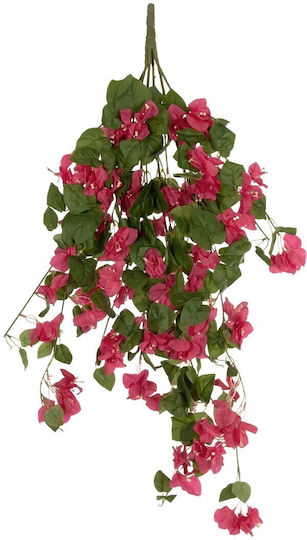 Globostar Artificial Garden Bougainvillea Branch 20663 Τεχνητό Κρεμαστό Διακοσμητικό Κλαδί Μπουκανβίλιας Φουξ Μ45 X Π12 X Υ90cm