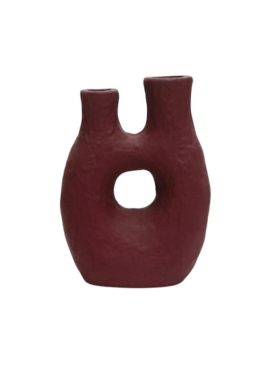 HomeMarkt Decorative Vase Namentis Orange 26x15x32.5cm